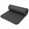 Extra dicke Fitnessmatte Anthrazit aus NBR 183x61x1,5 cm