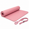 Pilatesmatte Rosé mit Tragegurt 180x60x1,0 cm