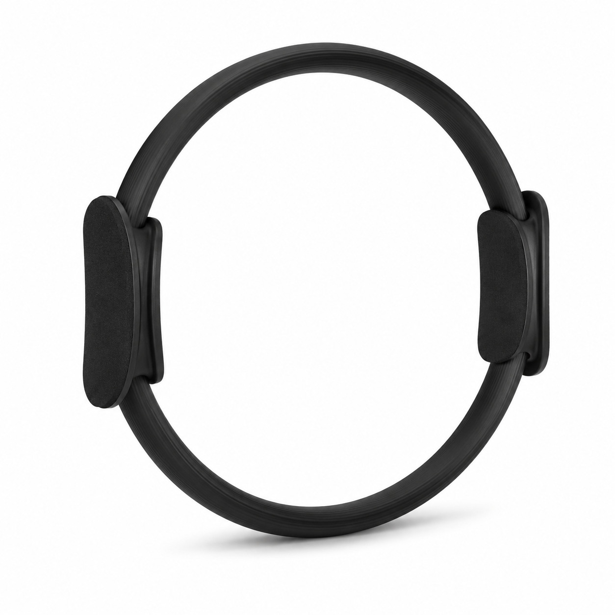 Pilates-Ring Schwarz mit gepolsterten Griffen 38 cm