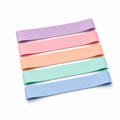 Mini-Band-Set Pastell aus TPE für Beintraining 30x5 cm 5-teilig